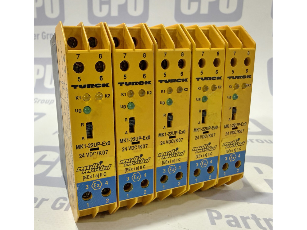 Intrinsically Safe Barrier Turck MK1-22UP-Ex0 24VDC/K07 MK1-22UP-Ex0 | Turck - Image 1