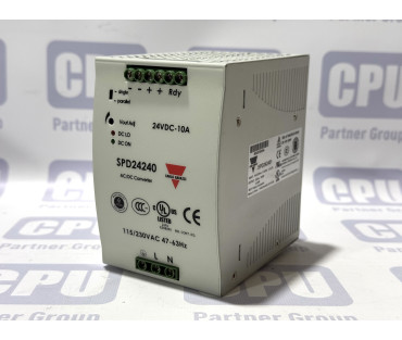 Carlo Gavazzi SPD242401 Industrial DIN rail power supply 115-230V/24VDC-10A, №1