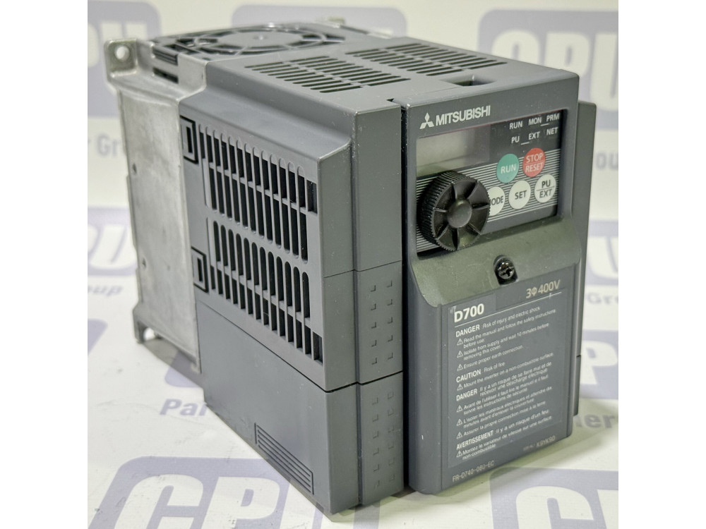 Mitsubishi Electric FR-D740-080-EC Variable Frequency Drive 3.7kW (5HP) 3-Phase 400V FR-D740-080-EC | Mitsubishi Electric - Image 1