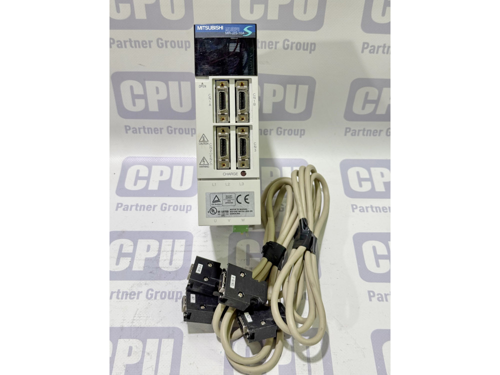 Mitsubishi MR-J2S-10A-S057 Servo Drive 100W MELSERVO-J2-Super AC Amplifier & Cables MR-J2S-10A-S057 | Mitsubishi Electric - Image 1