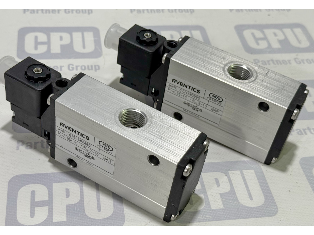 Aventics 5724560220 3/2-Directional Solenoid Valve 24V DC 2.1W 5724560220 | Aventics - Image 1
