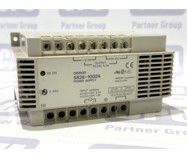 Omron S82K-10024 Power Supply 24V 4.2A 100W DIN-Rail Mount Omron S82K-10024 Power Supply 24V 4.2A 100W DIN-Rail Mount