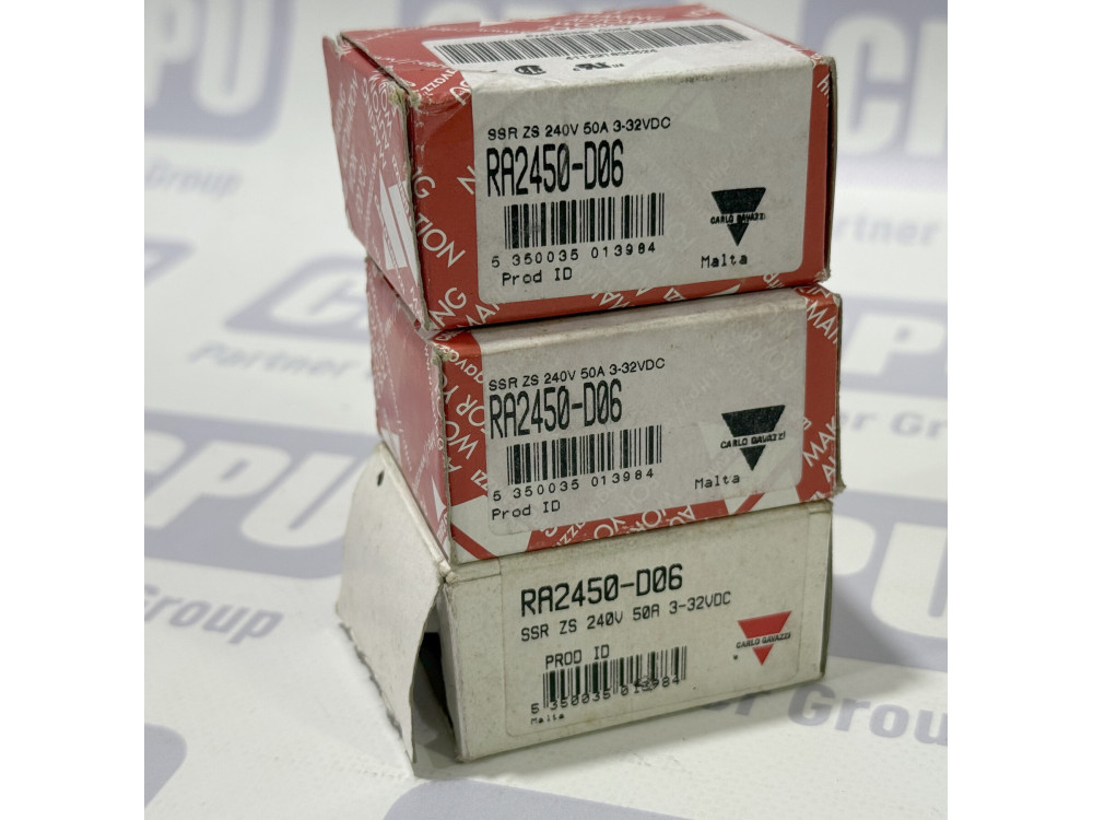 Carlo Gavazzi RA2450-D06 Solid State Relay (50A, 240V, 3-32VDC Control) RA2450-D06 | Carlo Gavazzi - Image 1