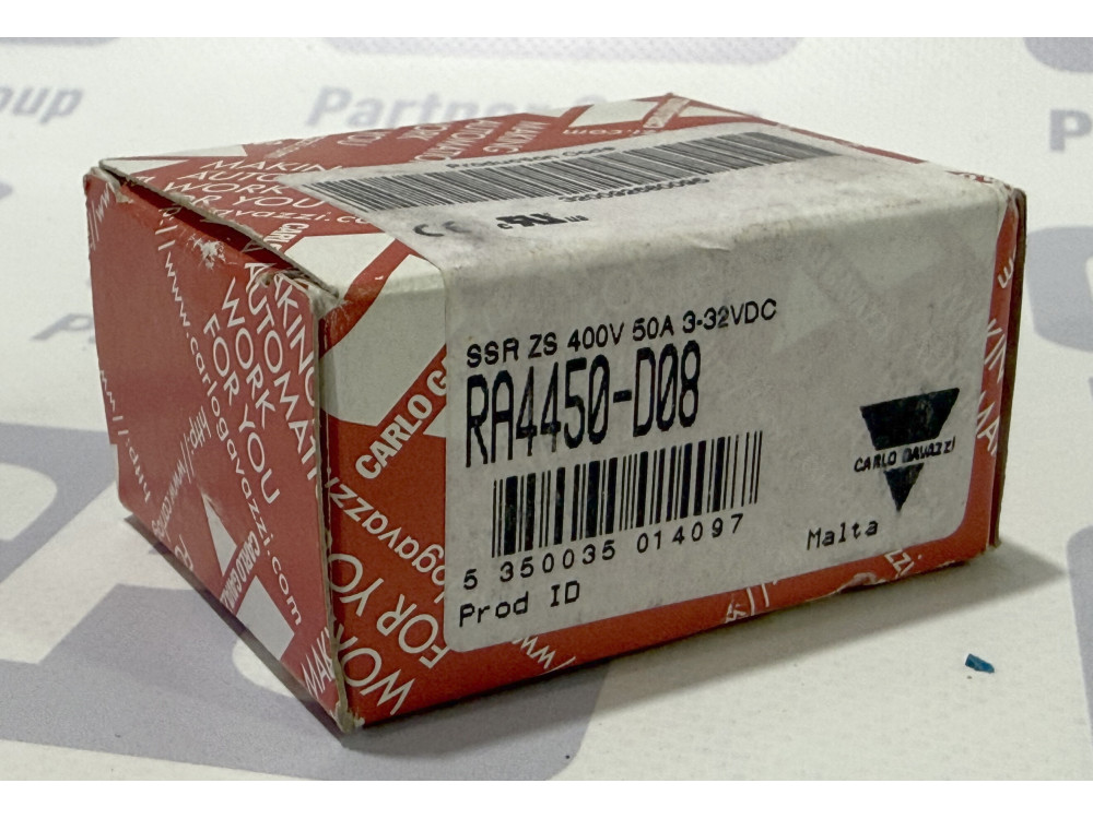 Solid State Relay Carlo Gavazzi RA4450-D08 (50A, 440V AC, Control 3-32V DC) RA4450-D08 | Carlo Gavazzi - Image 1