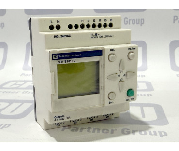 Telemecanique Zelio Logic SR1 B101FU Smart Relay (100-240VAC, 6 Discrete Inputs, 4 Relay Outputs 8A) Telemecanique Zelio Logic SR1 B101FU Smart Relay (100-240VAC, 6 Discrete Inputs, 4 Relay Outputs 8A)