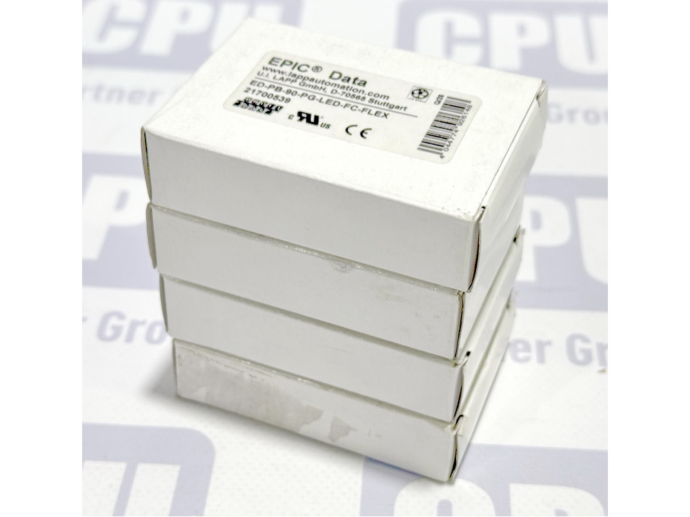 LAPP EPIC Data PROFIBUS Connector ED-PB-90-PG-LED-FC-FLEX (21700539) 90° Angled D-Sub Bus Plug with LED Diagnostics and PG Interface ED-PB-90-PG-LED-FC-FLEX | LAPP - Image 1