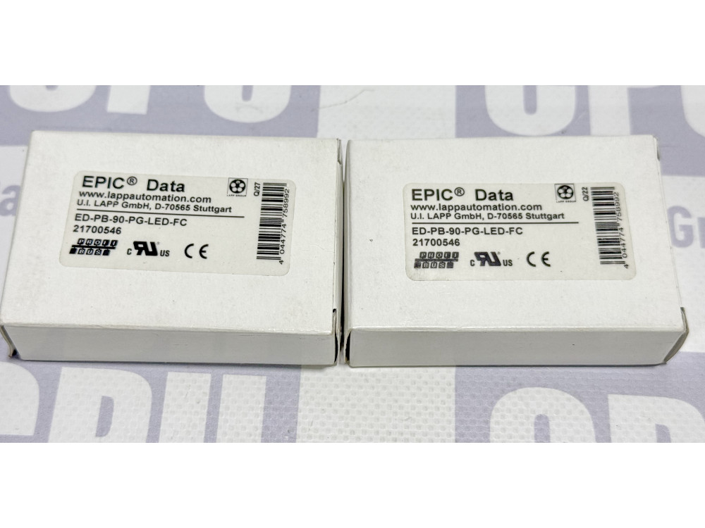 Profibus Connector LAPP EPIC Data ED-PB-90-PG-LED-FC (21700546) Plug with Diagnostic LEDs ED-PB-90-PG-LED-FC | LAPP - Image 1