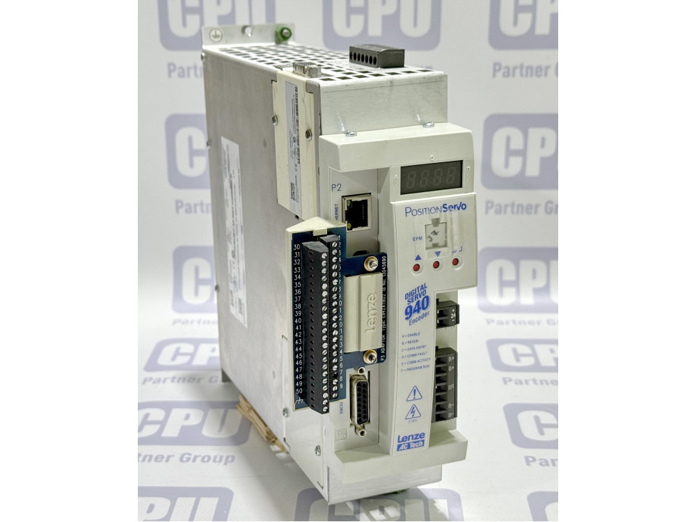 Lenze PositionServo 940 Servo Drive E94P090T4NEM 13323367 with E94ZATB02 & E94ZAPFB1 Modules E94P090T4NEM | Lenze - Image 1