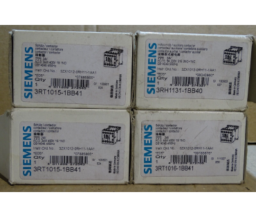 SIEMENS 3RH1131-1BB40+3RT1015-1BB41+3RT1016-1BB41+3RV1011-1AA10 (1 lot) #1476#