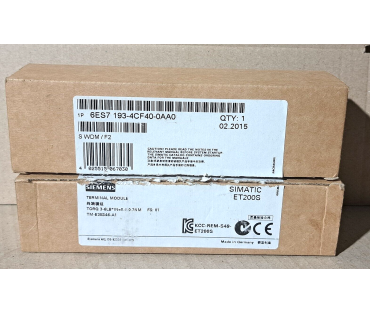 Siemens 6ES71934CF400AA0 terminal module 1 LOT #AD1612#